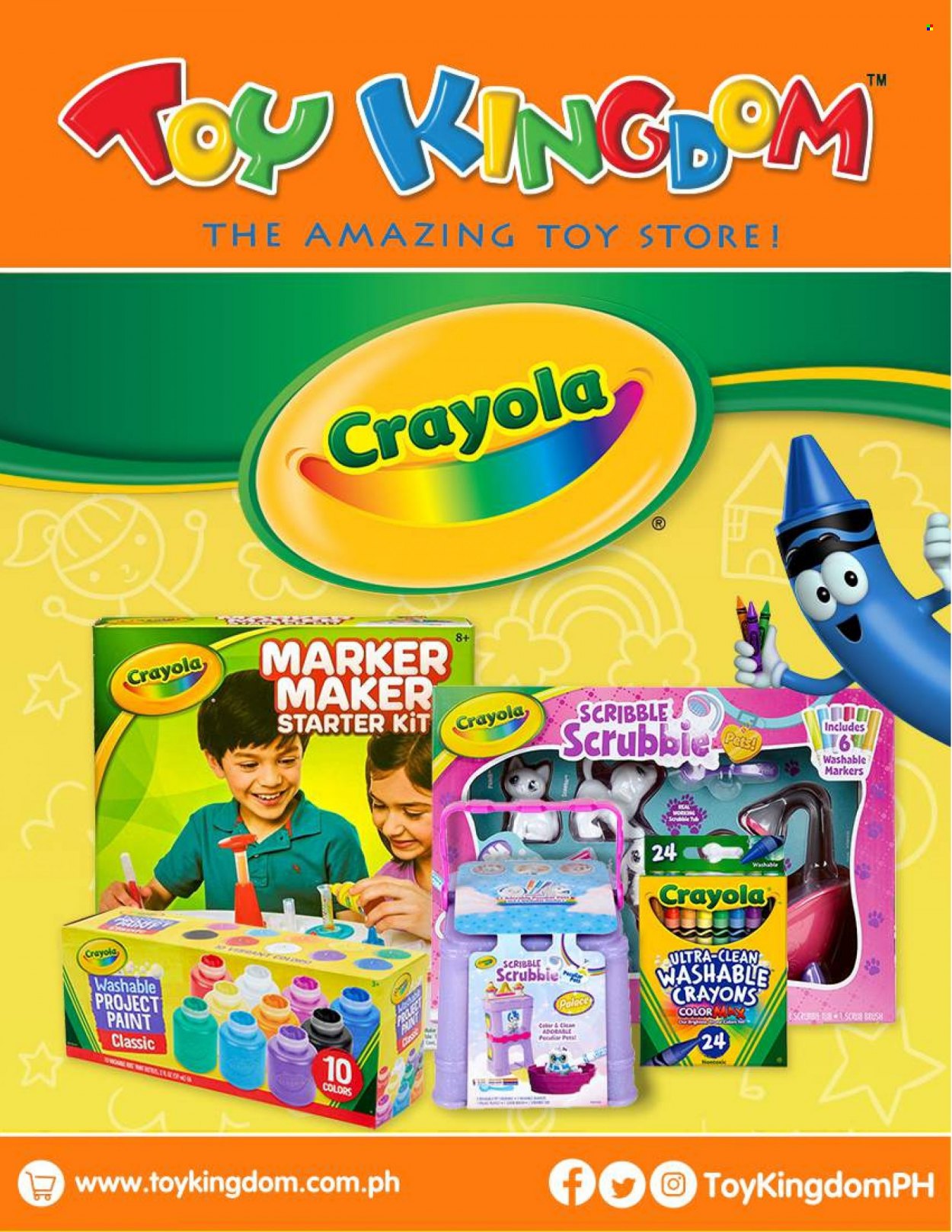 thumbnail - Toy Kingdom offer  - Sales products - crayons, marker, toys. Page 1.