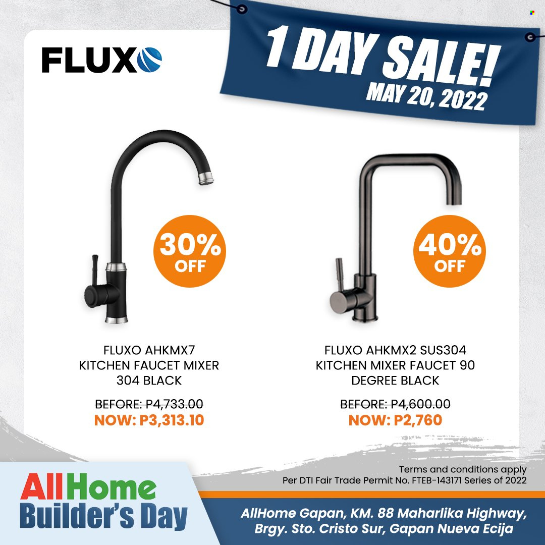 thumbnail - AllHome offer  - 20.5.2022 - 20.5.2022 - Sales products - faucet, kitchen mixer. Page 8.