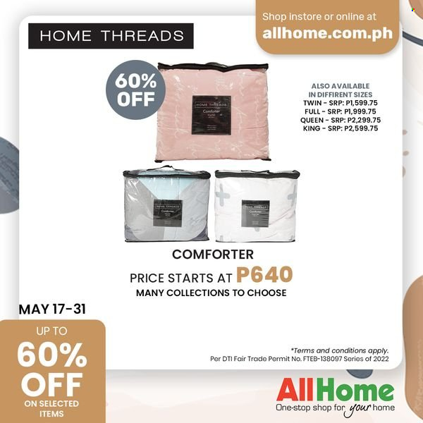 thumbnail - AllHome offer  - 17.5.2022 - 31.5.2022 - Sales products - comforter. Page 2.