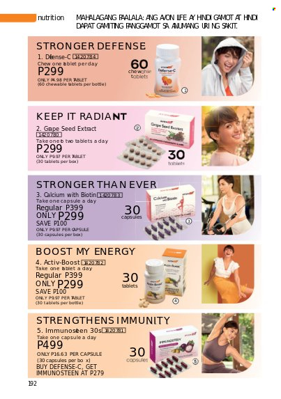 thumbnail - Avon offer  - 1.7.2022 - 31.7.2022 - Sales products - Avon, Biotin, calcium. Page 192.