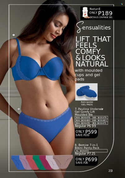 thumbnail - Avon offer  - 1.7.2022 - 31.7.2022 - Sales products - cup, bikini, bra. Page 213.