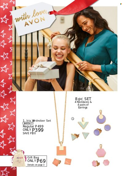 thumbnail - Avon offer  - Sales products - Avon, earrings. Page 30.