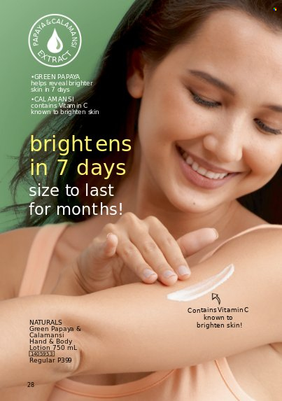 thumbnail - Avon offer  - 1.8.2022 - 31.8.2022 - Sales products - body lotion, vitamin c. Page 28.
