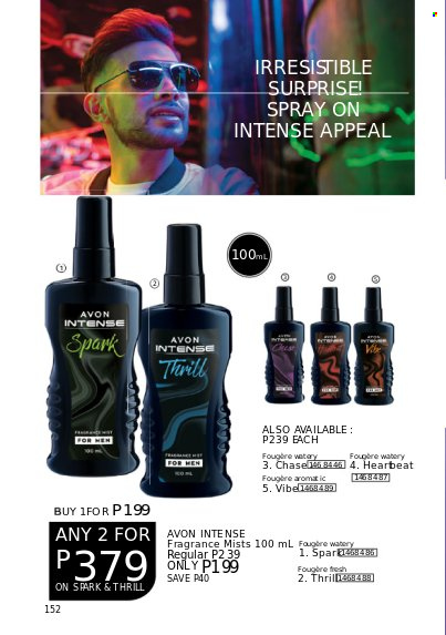 thumbnail - Avon offer  - 1.8.2022 - 31.8.2022 - Sales products - Avon, fragrance. Page 152.