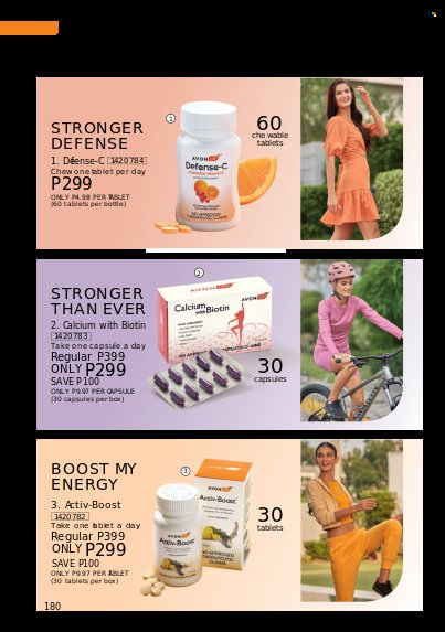 thumbnail - Avon offer  - 1.8.2022 - 31.8.2022 - Sales products - Biotin, calcium. Page 180.