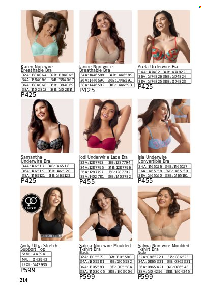 thumbnail - Avon offer  - 1.8.2022 - 31.8.2022 - Sales products - t-shirt, bra. Page 214.