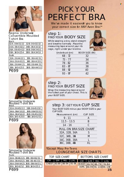 thumbnail - Avon offer  - 1.8.2022 - 31.8.2022 - Sales products - Avon, cup, loungewear, t-shirt, bra. Page 215.