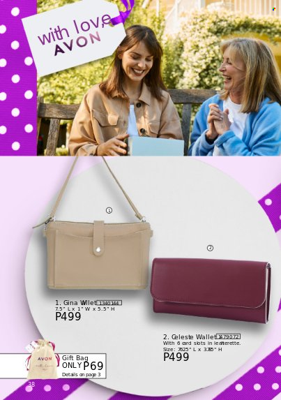 thumbnail - Avon offer  - Sales products - Avon, wallet. Page 38.