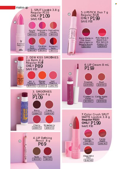 thumbnail - Avon offer  - 1.8.2022 - 31.8.2022 - Sales products - lip balm, lipstick, makeup. Page 16.