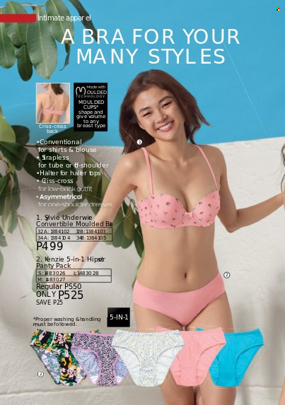 thumbnail - Avon offer  - 1.8.2022 - 31.8.2022 - Sales products - cup, blouse, shirt, bra. Page 20.