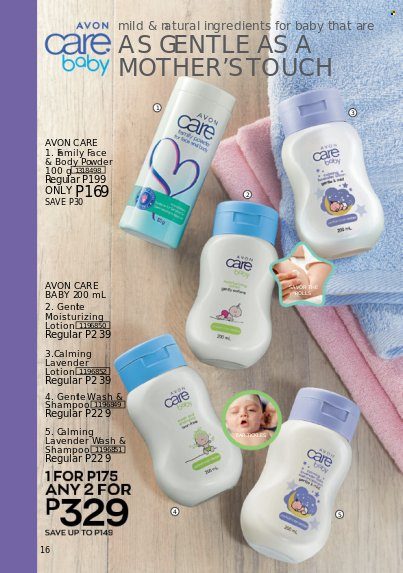 thumbnail - Avon offer  - 1.9.2022 - 30.9.2022 - Sales products - shampoo, Avon, body lotion. Page 16.