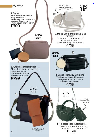 thumbnail - Avon offer  - 1.9.2022 - 30.9.2022 - Sales products - cup, handbag, sling bag. Page 180.