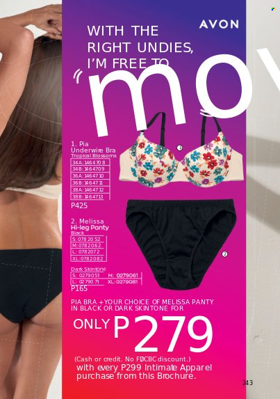 thumbnail - Avon offer  - 1.9.2022 - 30.9.2022 - Sales products - Avon, bra. Page 243.