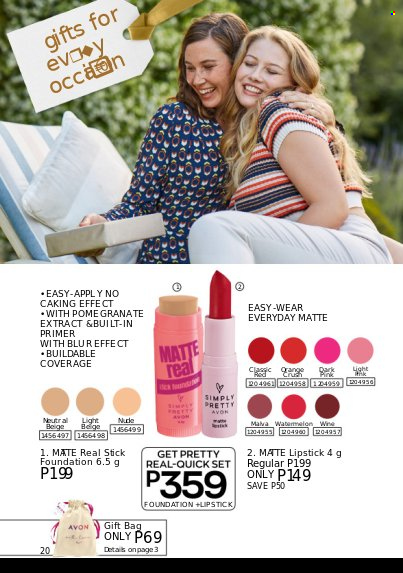 thumbnail - Avon offer  - Sales products - Avon, lipstick. Page 20.