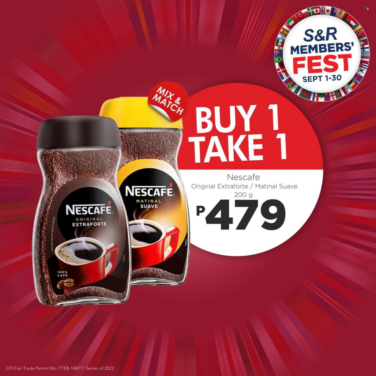 thumbnail - S&R Membership Shopping offer  - 1.9.2022 - 30.9.2022 - Sales products - Nescafé, Suave. Page 125.
