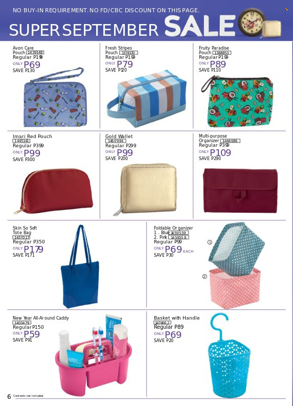 thumbnail - Avon offer  - 24.9.2022 - 30.9.2022 - Sales products - Avon, Imari, bag, tote, tote bag, wallet. Page 6.