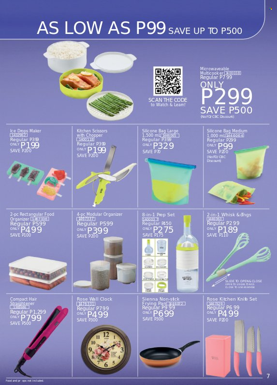 thumbnail - Avon offer  - 24.9.2022 - 30.9.2022 - Sales products - bag, Prep Set, knife, pan, handy chopper, straightener. Page 7.
