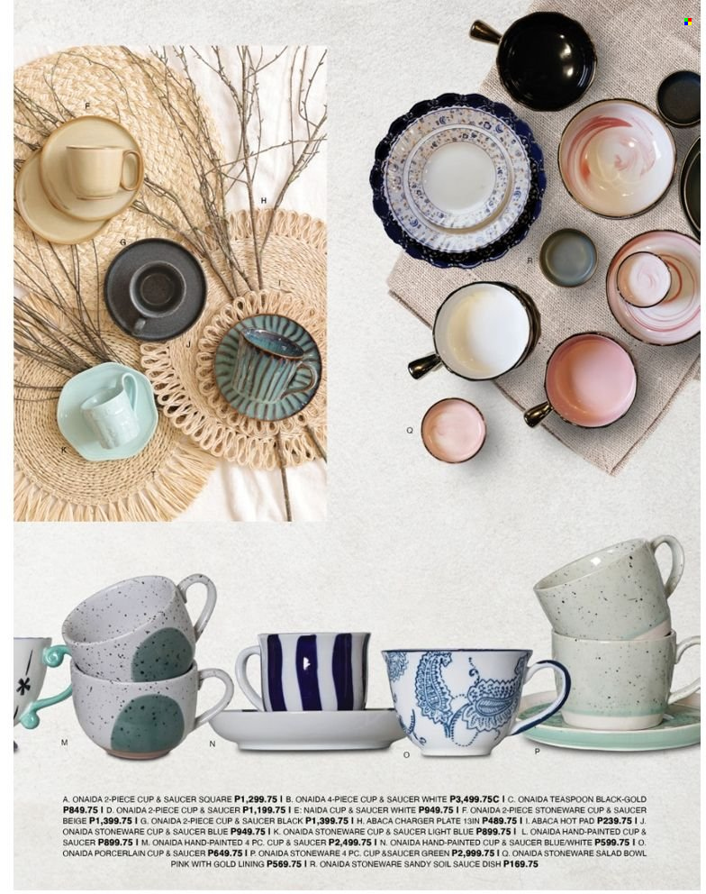 thumbnail - AllHome offer  - 3.9.2022 - 31.12.2022 - Sales products - plate, saucer, cup, teaspoon, salad bowl, bowl, stoneware. Page 29.