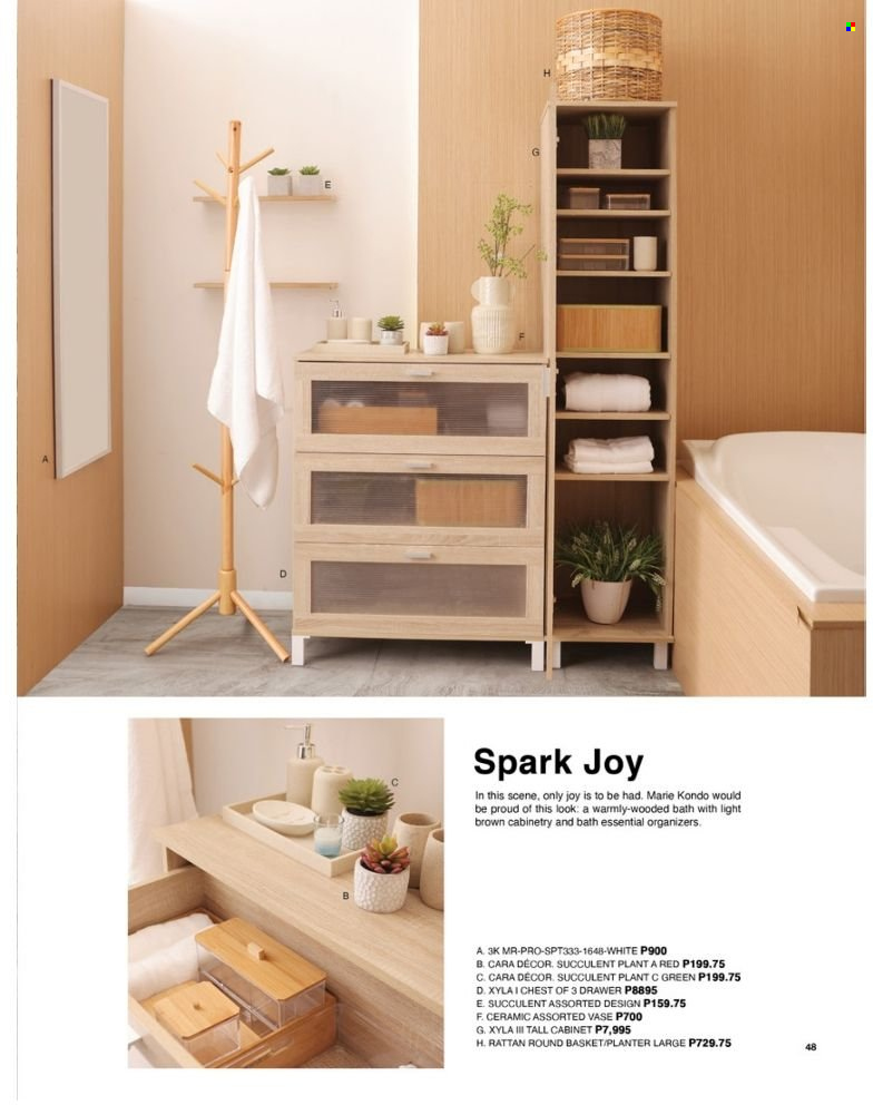 thumbnail - AllHome offer  - 3.9.2022 - 31.12.2022 - Sales products - basket, cabinet, vase, succulent. Page 67.