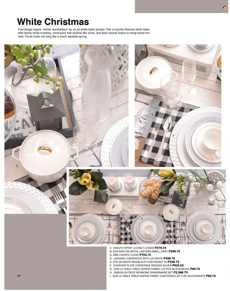 thumbnail - AllHome offer  - 3.9.2022 - 31.12.2022 - Sales products - napkins, dinnerware set, plate, casserole, linens, table, lantern, metal lantern. Page 70.