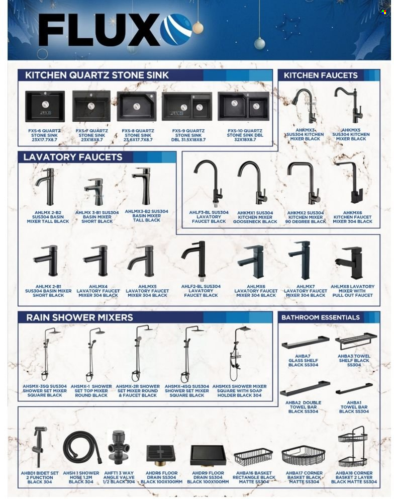thumbnail - AllHome offer  - 3.9.2022 - 31.12.2022 - Sales products - faucet, shower mixer, basin mixer, basket, holder, towel, shelves, sink, kitchen mixer. Page 87.