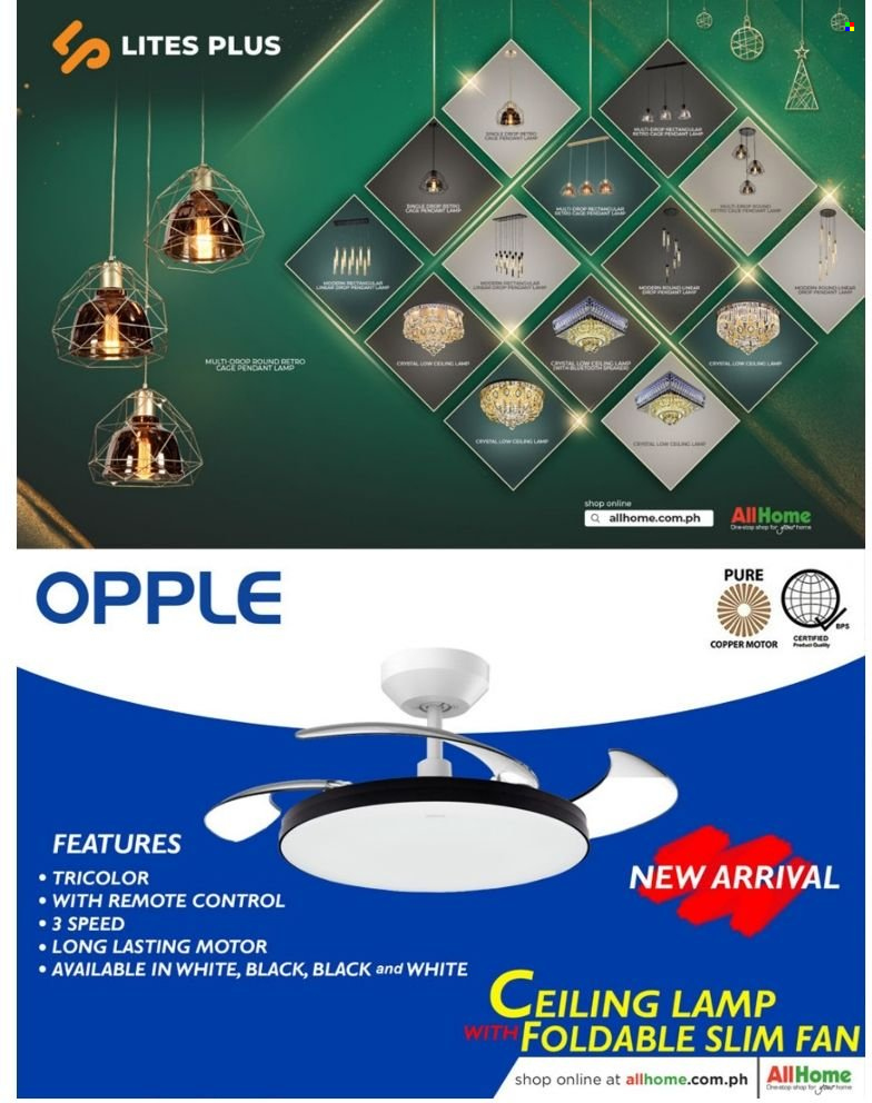 thumbnail - AllHome offer  - 3.9.2022 - 31.12.2022 - Sales products - lamp, ceiling lamp. Page 98.