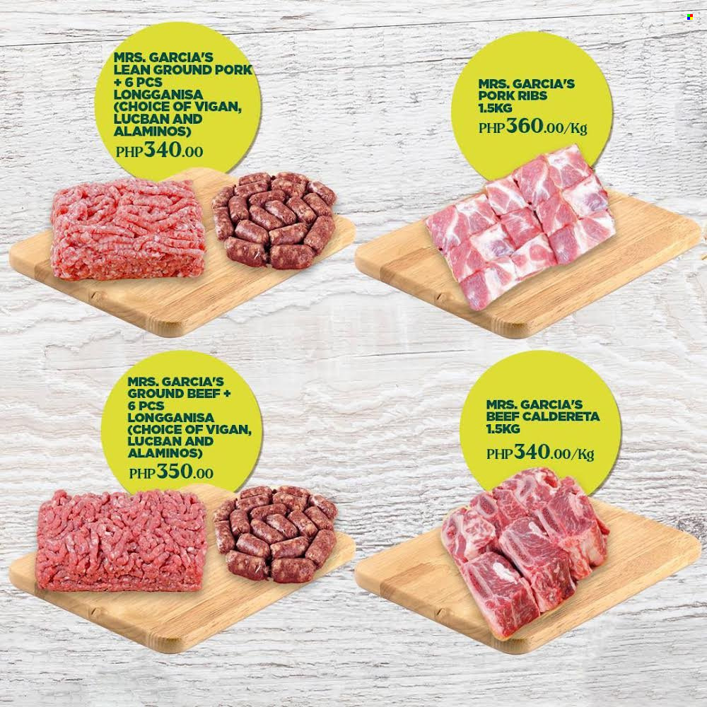 thumbnail - Puregold offer  - Sales products - ground pork, pork meat, pork ribs. Page 2.