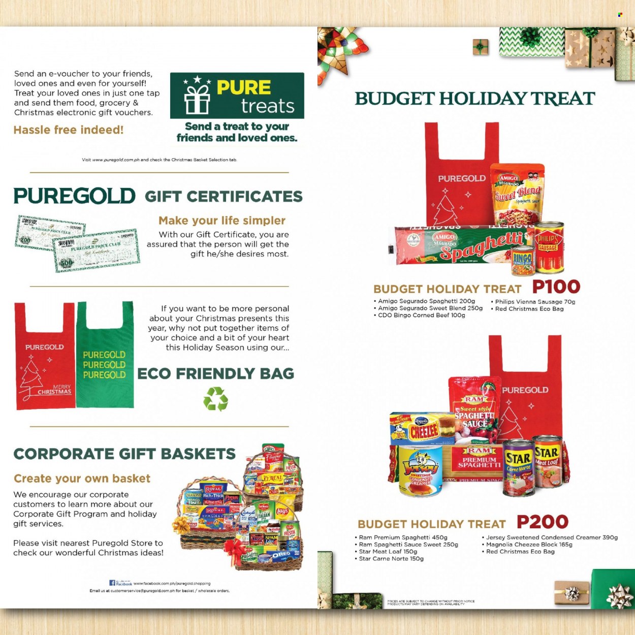 thumbnail - Puregold offer  - Sales products - spaghetti, sauce, spaghetti sauce, sausage, vienna sausage, Spam, corned beef, bag, Philips. Page 2.