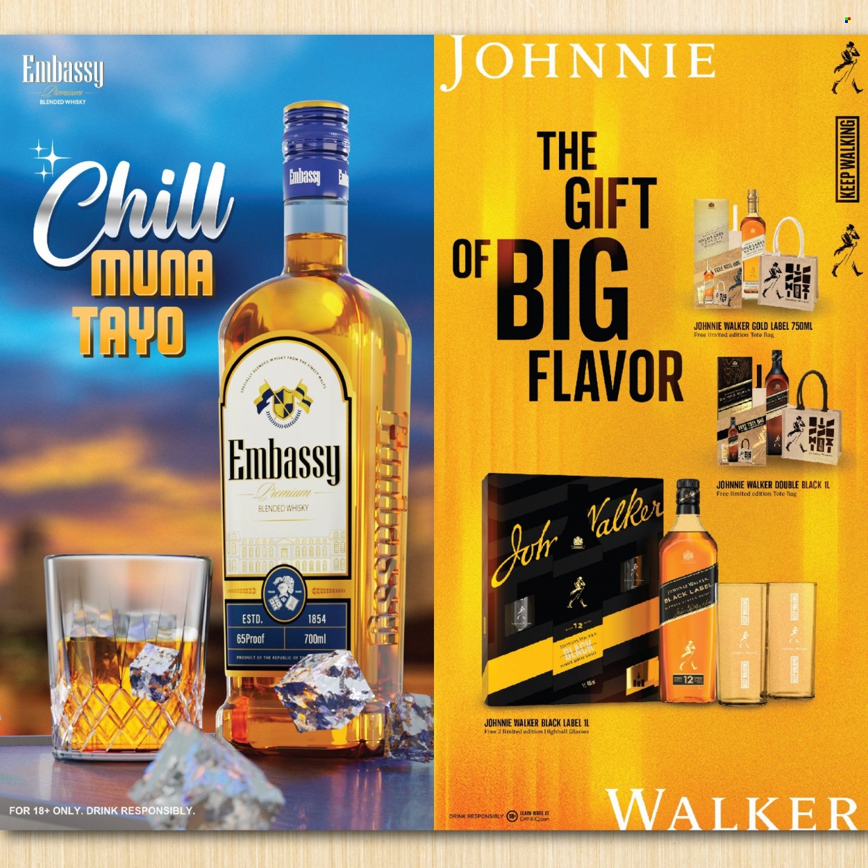 thumbnail - Puregold offer  - Sales products - Johnnie Walker, whisky, bag, bed. Page 10.