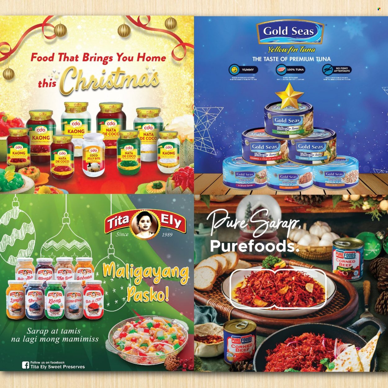 thumbnail - Puregold offer  - Sales products - tuna, jelly, beans, corned beef, garlic, syrup, cup. Page 22.