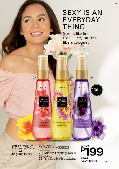 thumbnail - Avon offer  - 1.10.2022 - 31.10.2022 - Sales products - Avon, cologne, fragrance. Page 55.