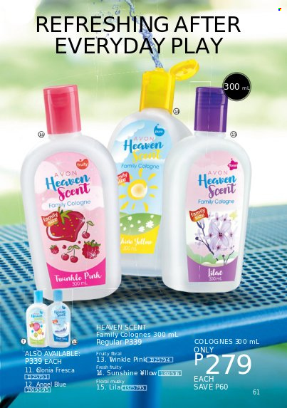 thumbnail - Avon offer  - 1.10.2022 - 31.10.2022 - Sales products - Avon, cologne. Page 61.