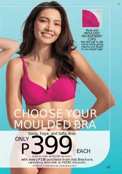 thumbnail - Avon offer  - 1.10.2022 - 31.10.2022 - Sales products - cup, bra. Page 135.