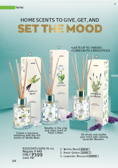 thumbnail - Avon offer  - 1.10.2022 - 31.10.2022 - Sales products - Avon, diffuser. Page 168.