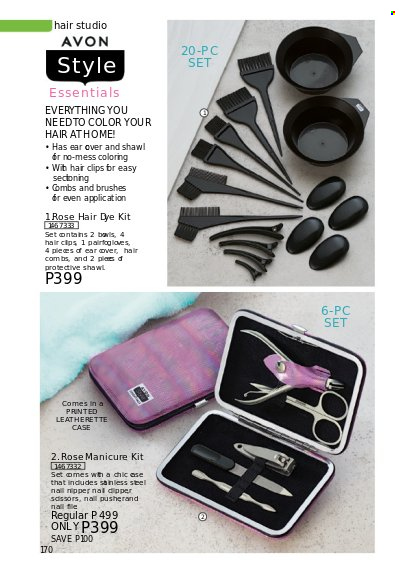 thumbnail - Avon offer  - 1.10.2022 - 31.10.2022 - Sales products - Avon, manicure, manicure tool. Page 170.