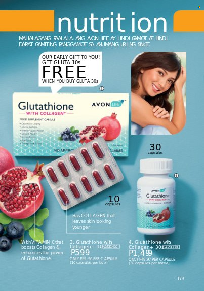thumbnail - Avon offer  - 1.10.2022 - 31.10.2022 - Sales products - Avon, vitamin c. Page 173.