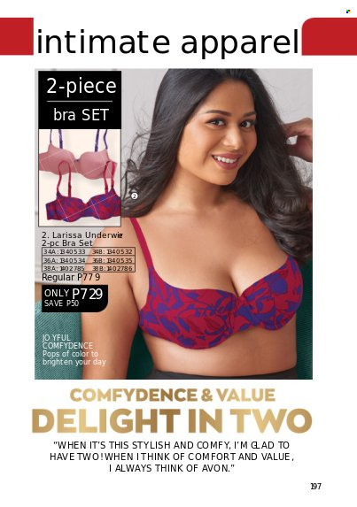thumbnail - Avon offer  - 1.10.2022 - 31.10.2022 - Sales products - Avon, bra. Page 197.