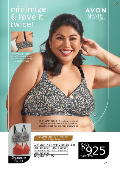 thumbnail - Avon offer  - 1.10.2022 - 31.10.2022 - Sales products - Avon, bra. Page 223.