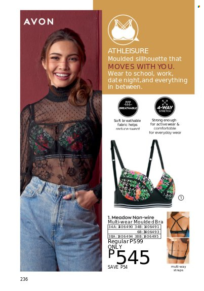thumbnail - Avon offer  - 1.10.2022 - 31.10.2022 - Sales products - Avon, bra. Page 236.