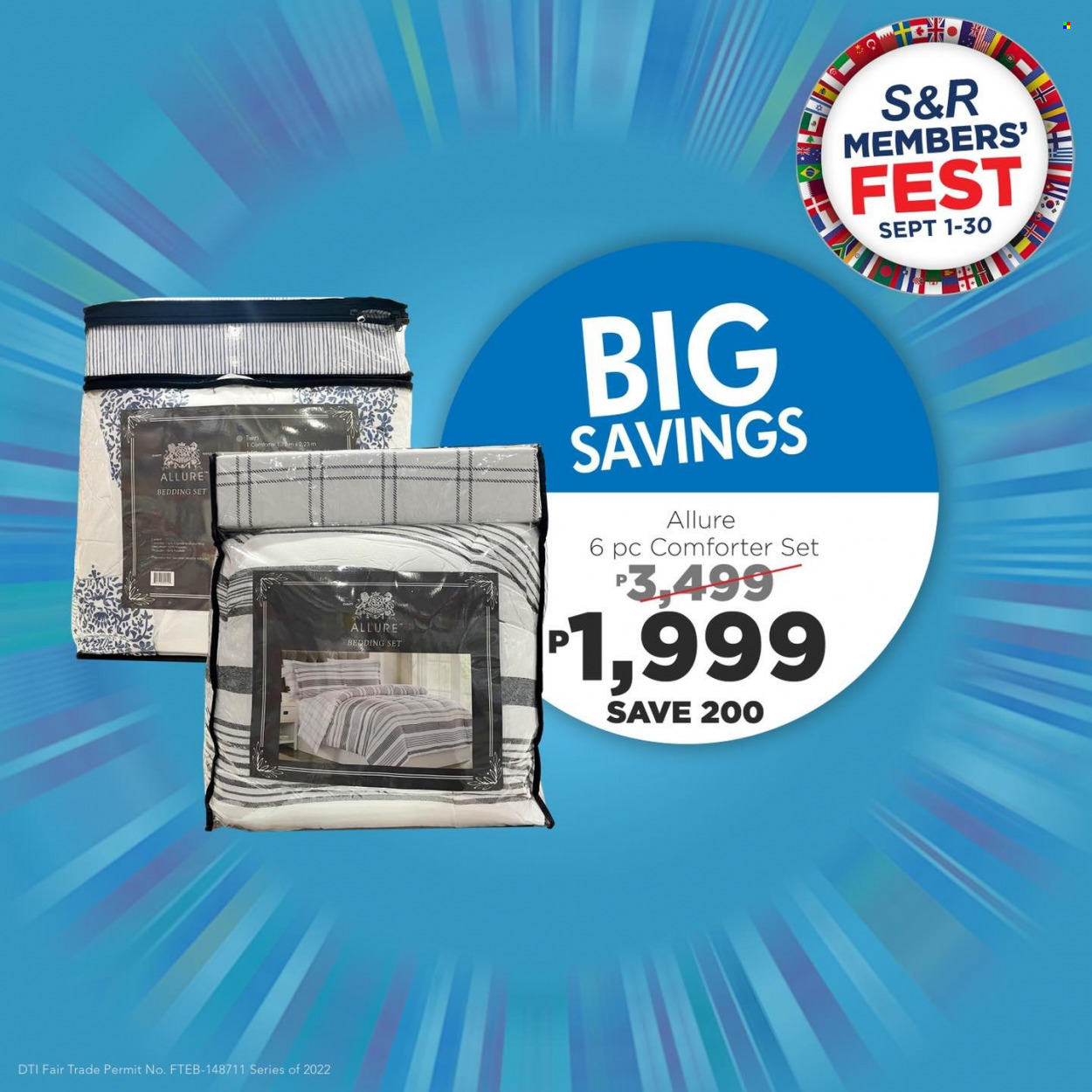 thumbnail - S&R Membership Shopping offer  - 1.9.2022 - 30.9.2022 - Sales products - bedding, comforter. Page 46.