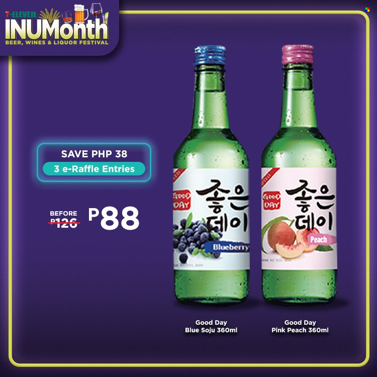 thumbnail - 7 Eleven offer  - 21.9.2022 - 1.11.2022 - Sales products - liquor, Soju, beer. Page 2.