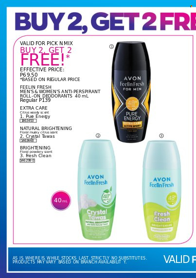thumbnail - Avon offer  - 28.9.2022 - 30.9.2022 - Sales products - Avon, anti-perspirant, roll-on, deodorant. Page 2.