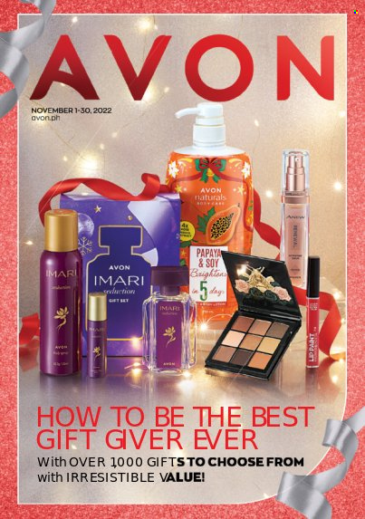 thumbnail - Avon offer  - 1.11.2022 - 30.11.2022 - Sales products - Avon, Imari, lip paint. Page 1.