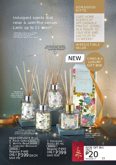 thumbnail - Avon offer  - 1.11.2022 - 30.11.2022 - Sales products - Avon, diffuser. Page 23.