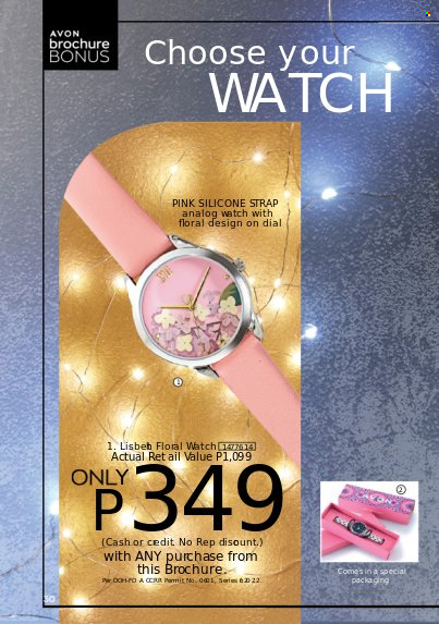 thumbnail - Avon offer  - 1.11.2022 - 30.11.2022 - Sales products - Avon, Dial, watch. Page 30.