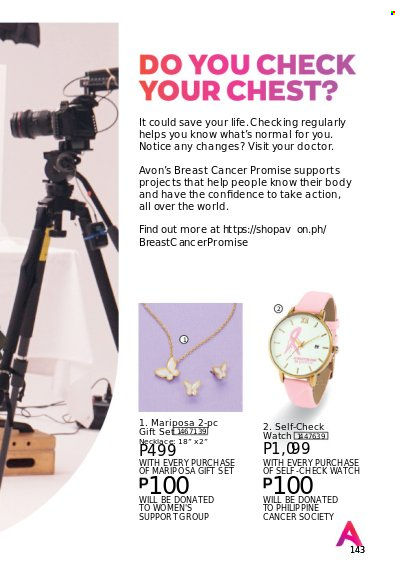 thumbnail - Avon offer  - 1.11.2022 - 30.11.2022 - Sales products - Avon, gift set, watch. Page 143.
