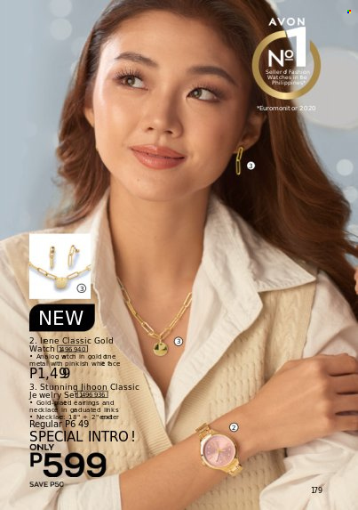 thumbnail - Avon offer  - 1.11.2022 - 30.11.2022 - Sales products - Avon, necklace, watch. Page 179.