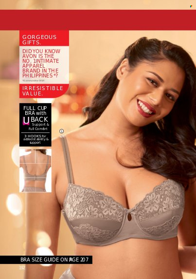 thumbnail - Avon offer  - 1.11.2022 - 30.11.2022 - Sales products - Avon, hook, cup, bra. Page 192.