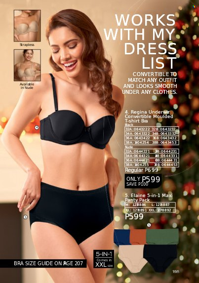 thumbnail - Avon offer  - 1.11.2022 - 30.11.2022 - Sales products - t-shirt, bra. Page 195.