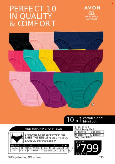 thumbnail - Avon offer  - 1.11.2022 - 30.11.2022 - Sales products - Avon, bikini. Page 223.